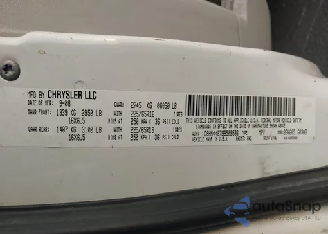 2009 Dodge Grand Caravan Se z USA, uszkodzony, nr VIN 1D8HN44E79B509586